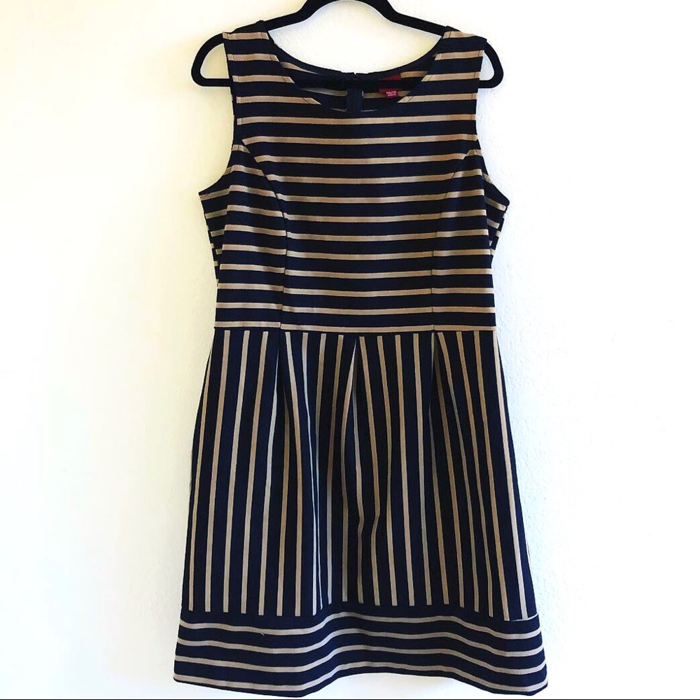 XXL beige and black dress